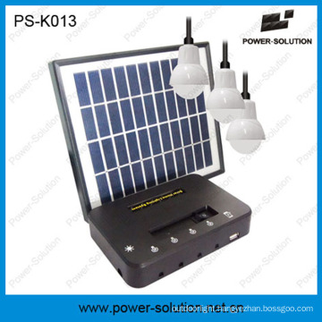 4W Solar Panel 3PCS 1W SMD LED Bulbs Solar Kit with Phone Charger Function (PS-K013)